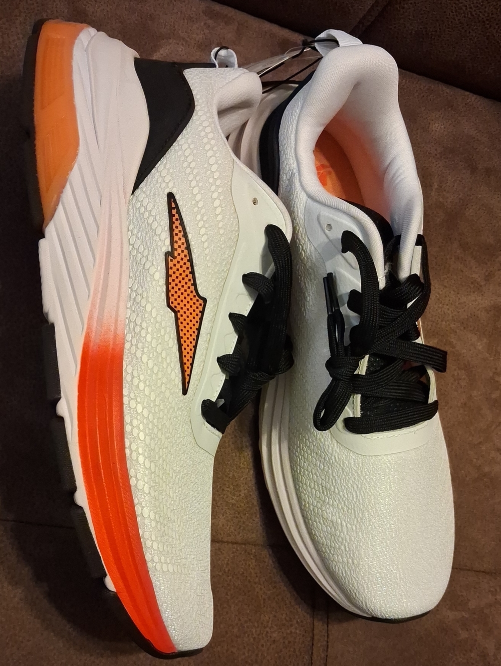 Avia Men's Hypersonic Orange And White Breathable Athletic Shoes 11